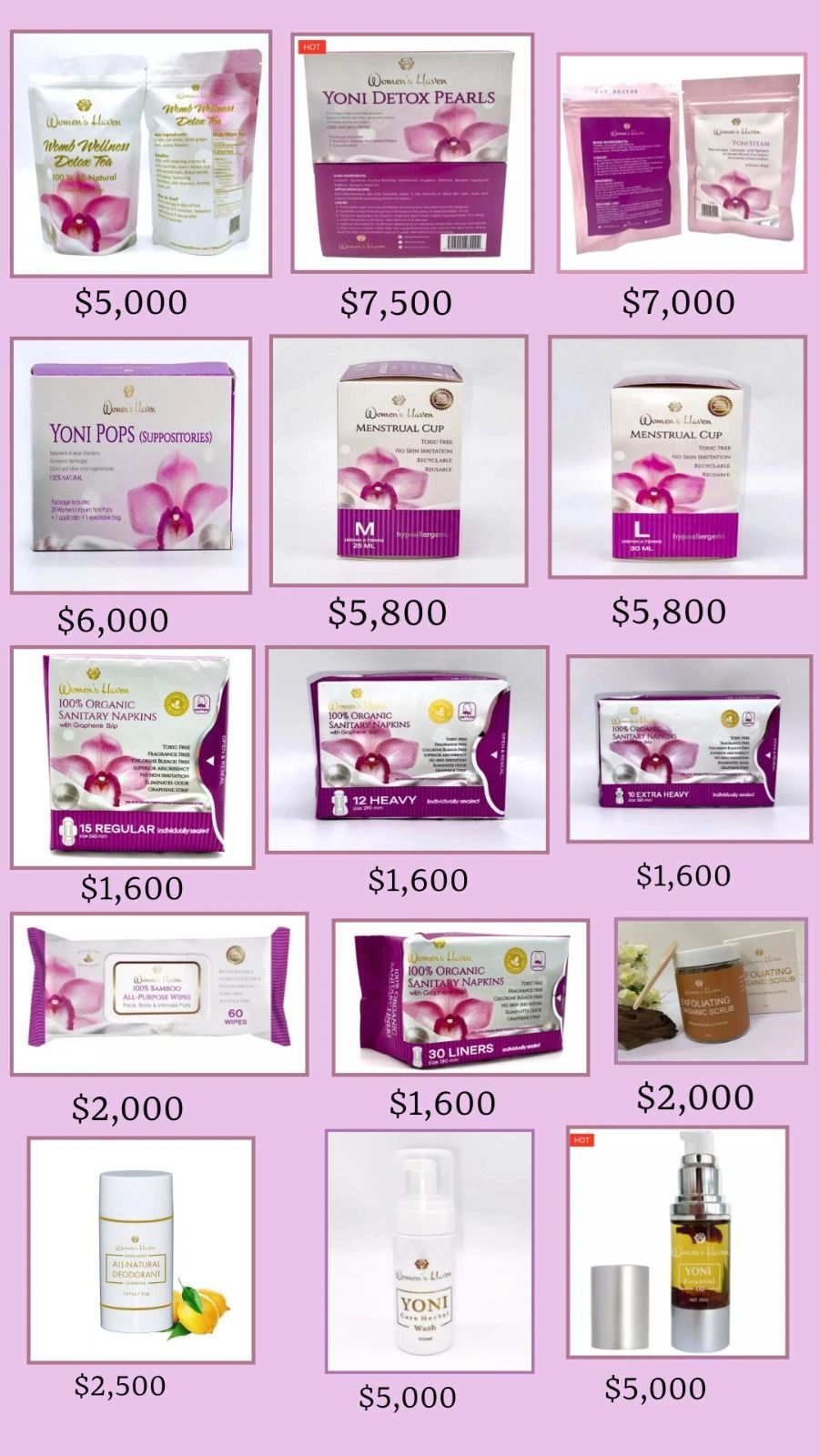 Unbeatable Prices: Check Out Women's Haven™️ Guyana Price List