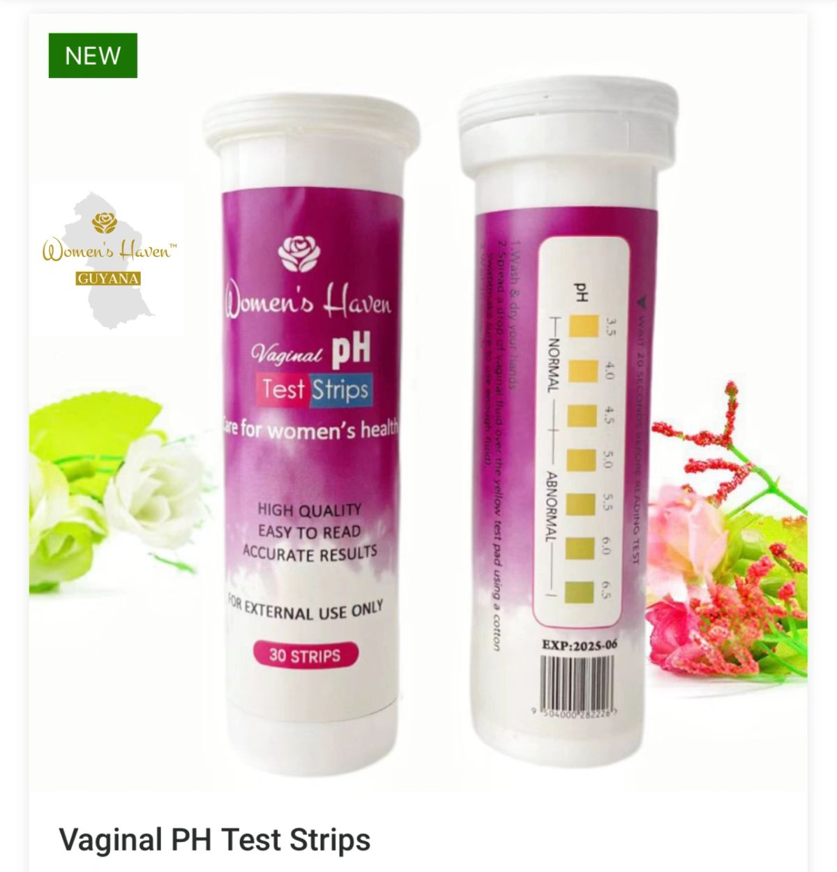 Women’s Haven™️Vaginal pH balance test strips self test Guyana