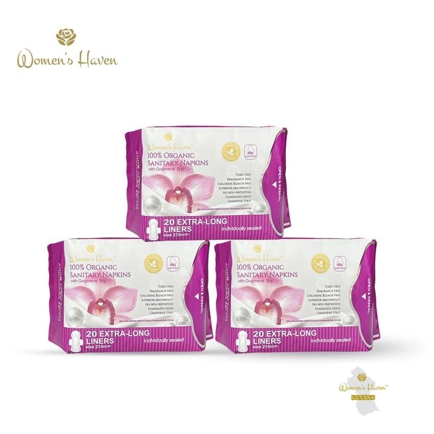 Women's Haven organic liners: Odor eliminating & toxic free