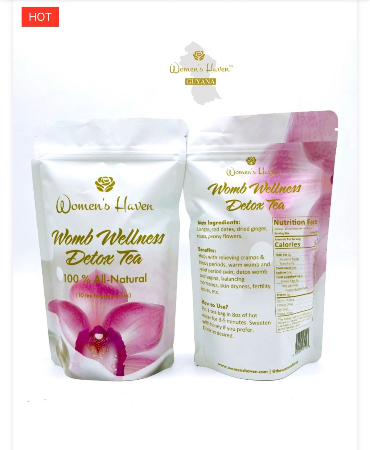 Women's Haven™️Womb Wellness Tea provides cramp relief Guyana